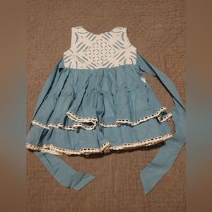 Well Dressed Wolf Blue Snowflake Dress Size 18 Months